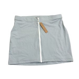 NWT SKIMS Pacific Sporty Mid Rise Stretch Recycled Nylon Mini Swim Skirt